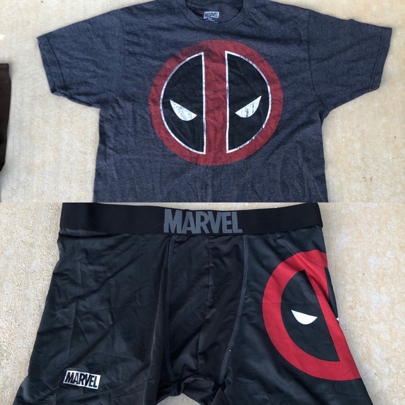 Marvel Other - Deadpool Shirt and Boxer Brief